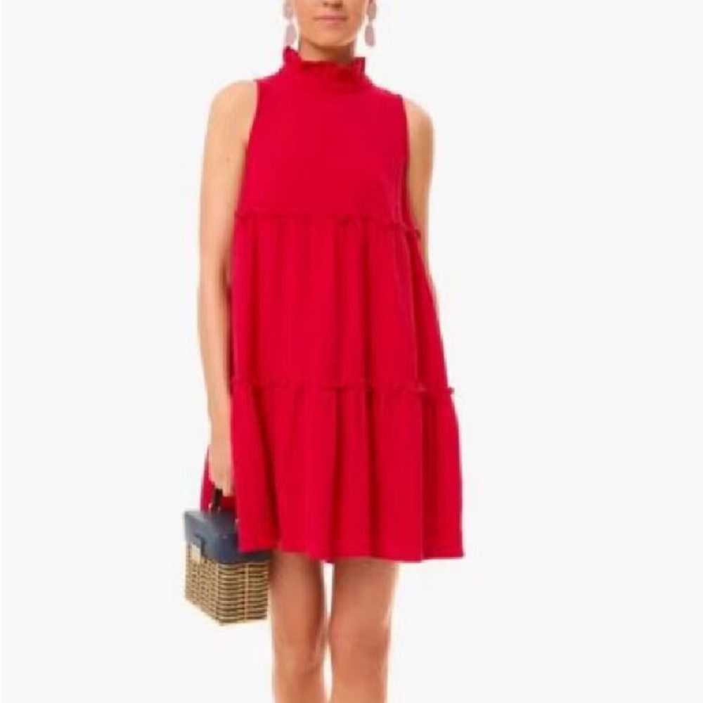 Pomander Place Vibrant Red Mini Dress
